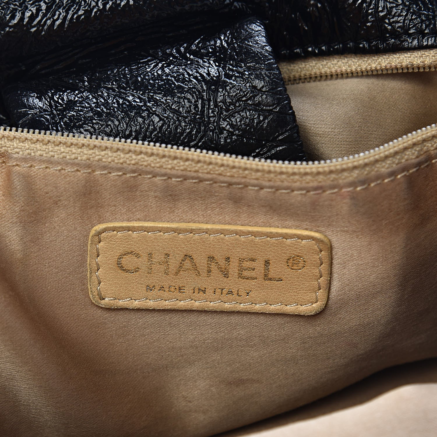 Chanel Vinyl Medium Rock and Chain Flap Black 6 of 13