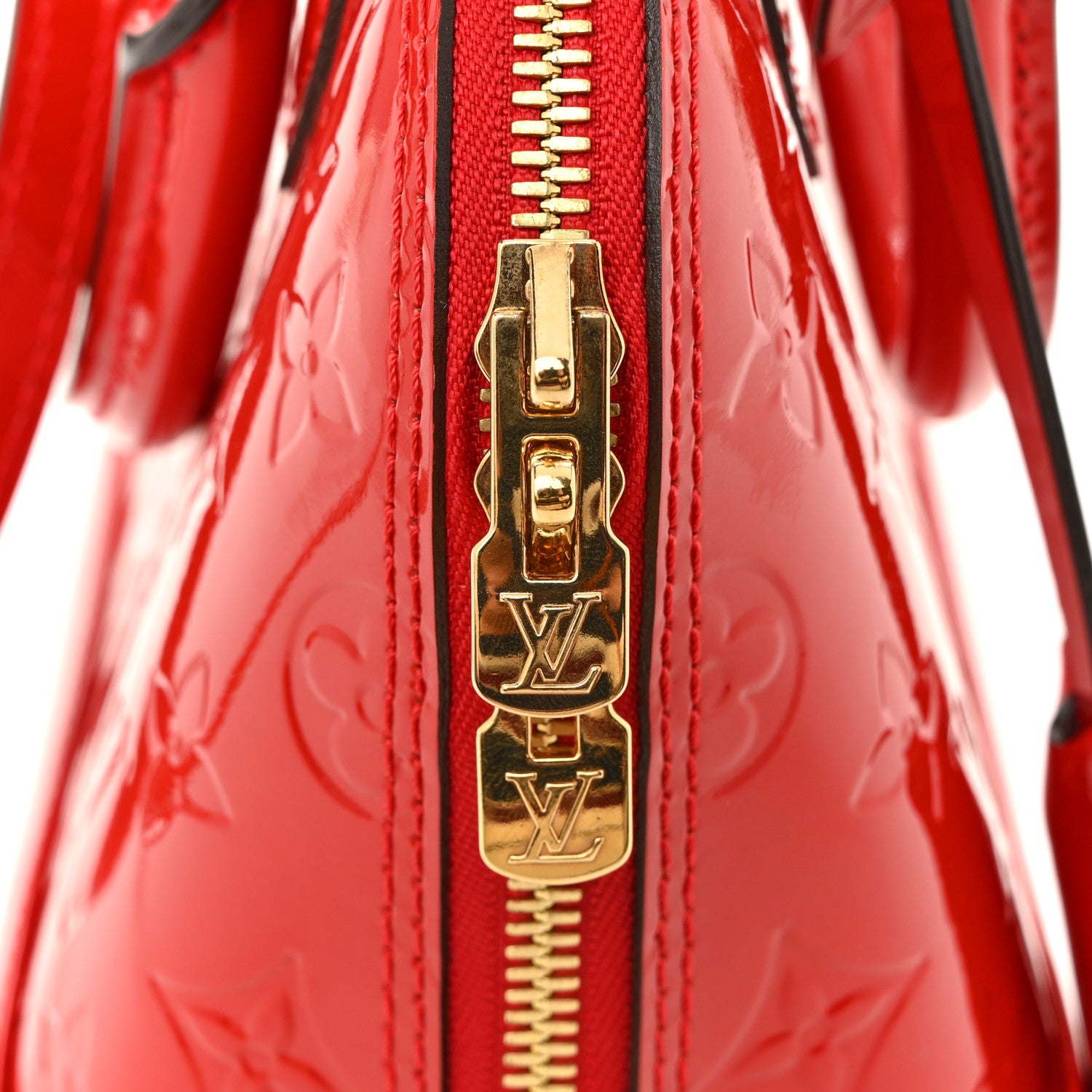 Louis Vuitton Vernis Alma BB Cherry 11 of 12