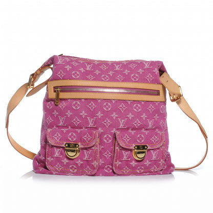 Louis Vuitton Denim Baggy GM Fuchsia 1 of 7
