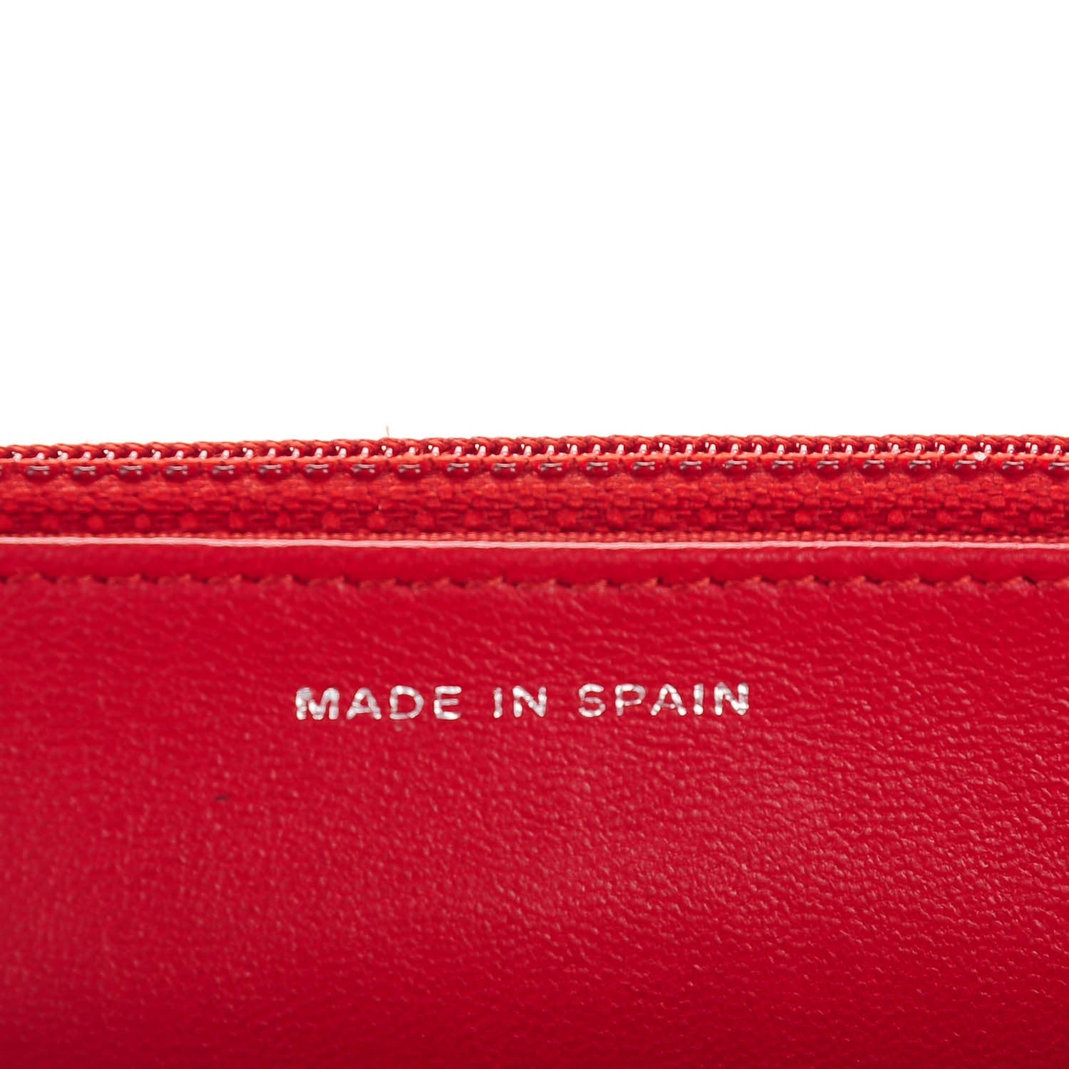 Chanel Lambskin Quilted Wallet On Chain WOC Red 7 of 8