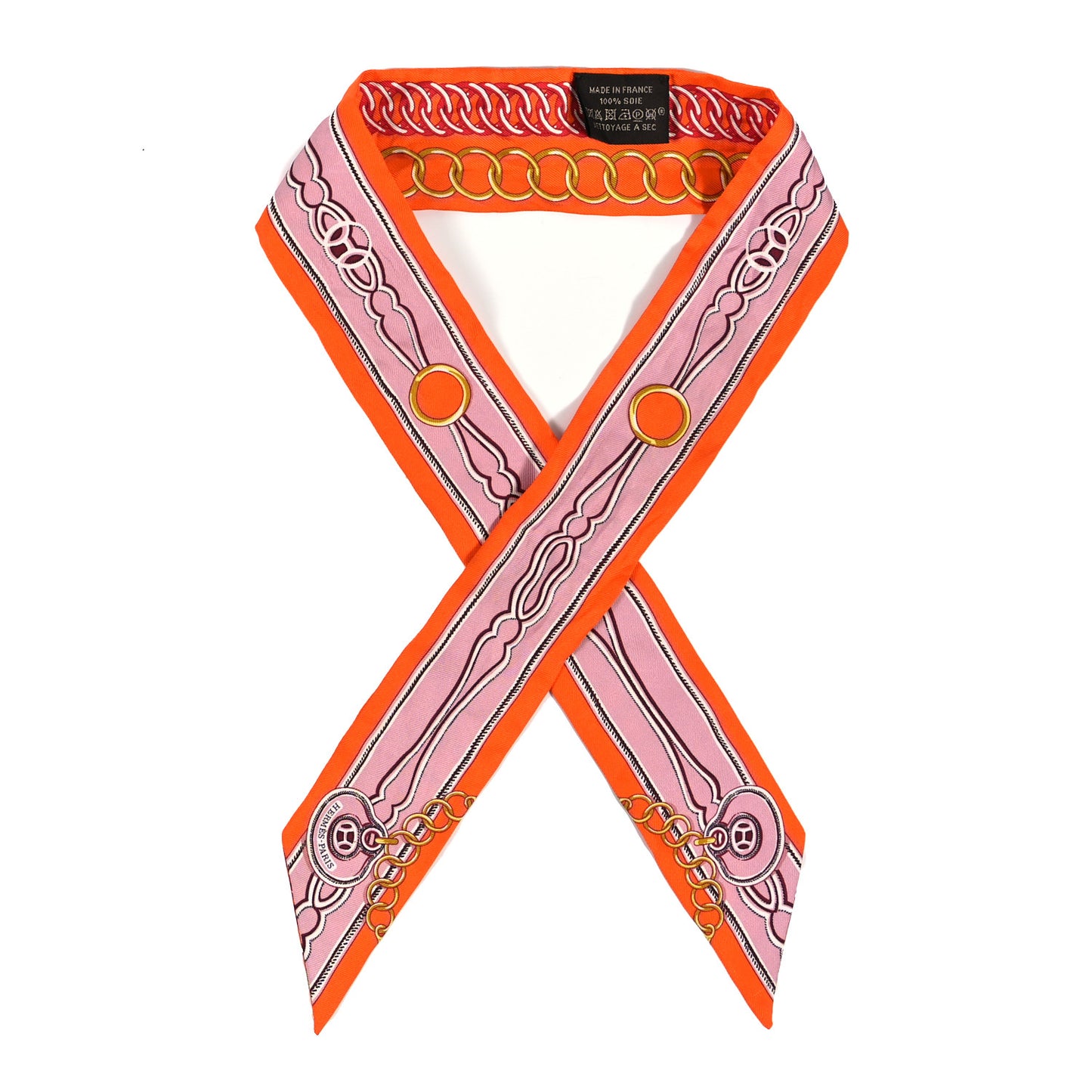 Silk Maillons Twilly Orange Vieux Rose Gold