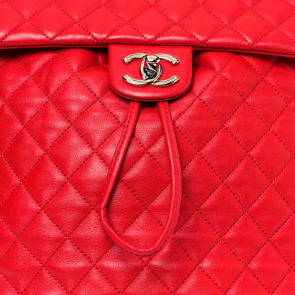 Chanel Lambskin Quilted Large Urban Spirit Backpack Red 7 of 18