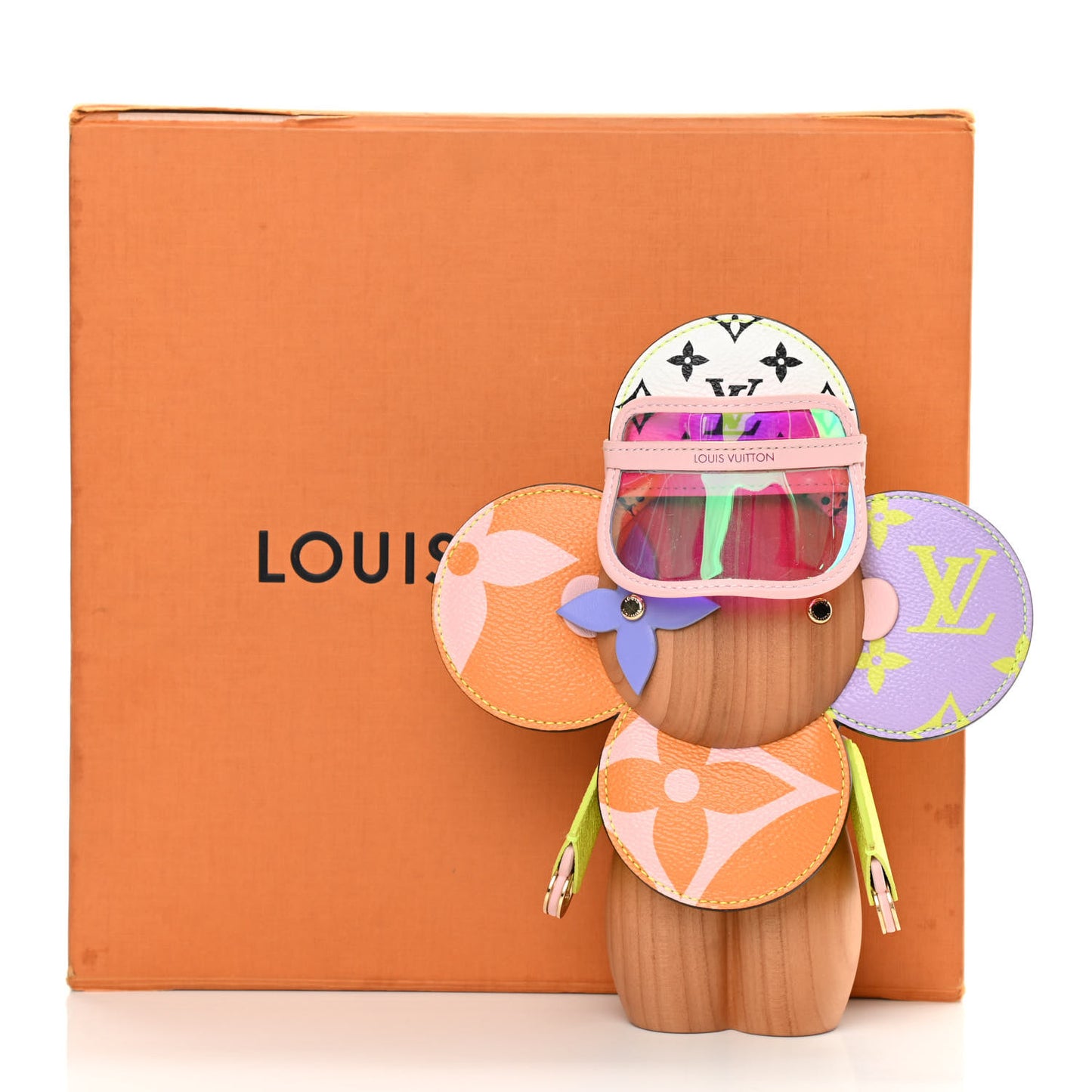 Wood Monogram Rubik's Cube Giant Vivienne Doll