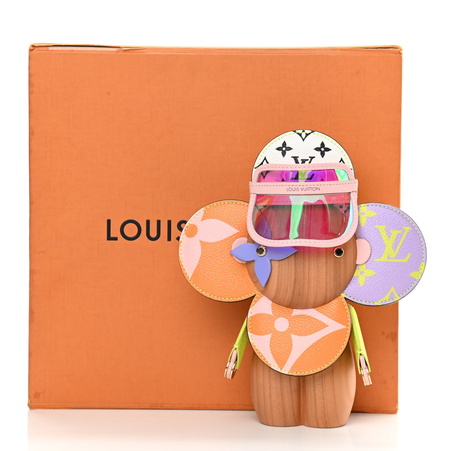 Louis Vuitton Wood Monogram Rubik's Cube Giant Vivienne Doll