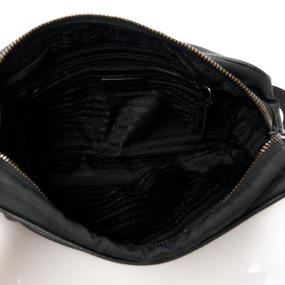 Prada Tessuto Nylon Saffiano Shoulder Bag Black 5 of 11