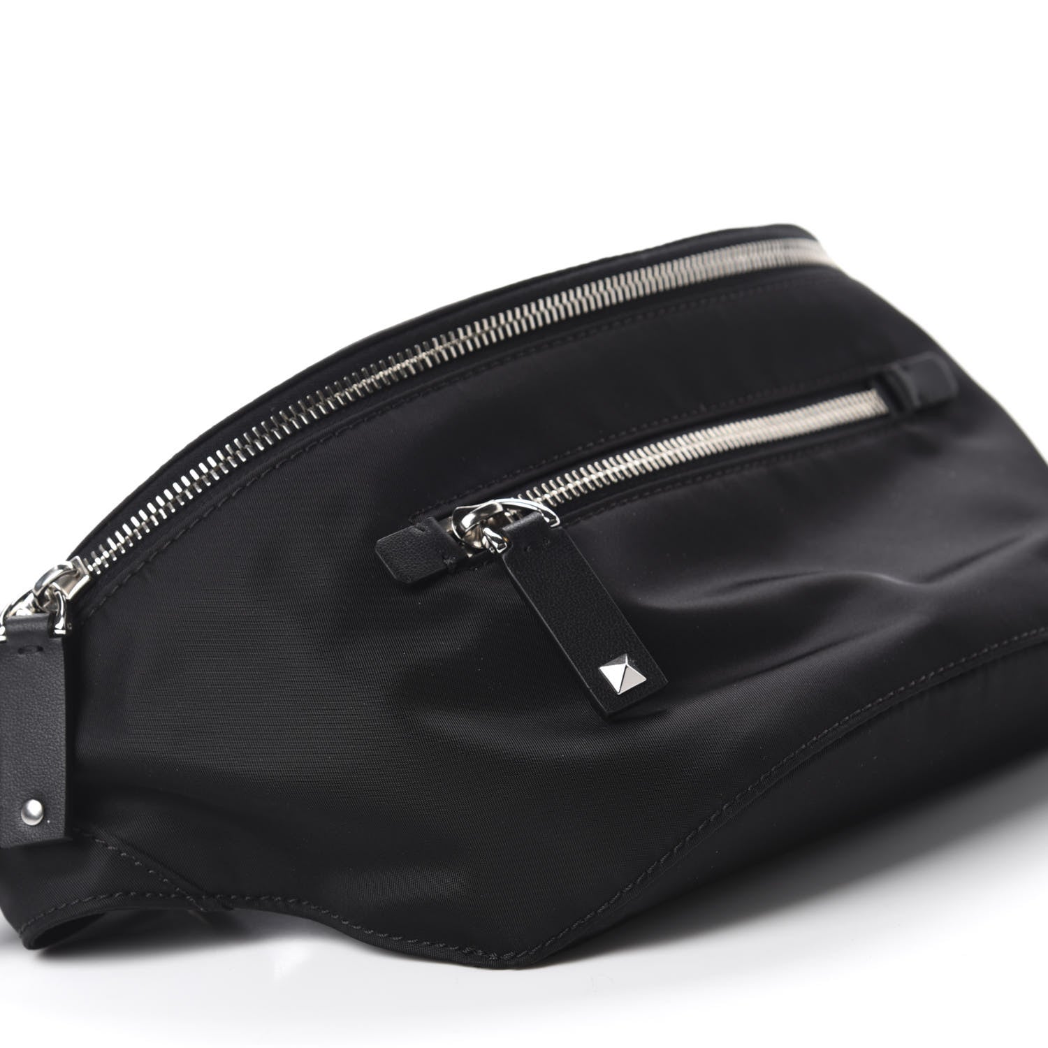 Valentino Garavani Nylon VLTN Rockstud Belt Bag Black 6 of 9