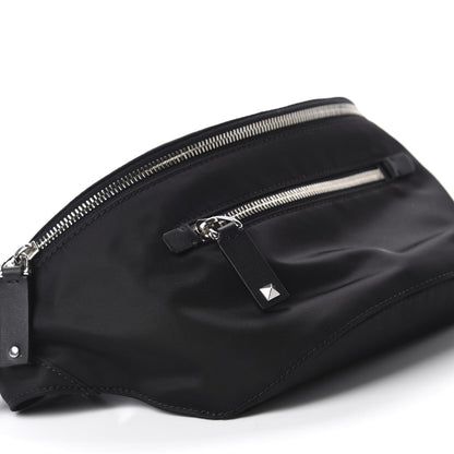 Valentino Garavani Nylon VLTN Rockstud Belt Bag Black 6 of 9