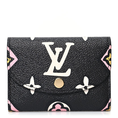 Louis Vuitton Monogram Giant Wild At Heart Rosalie Coin Purse Black 1 of 11