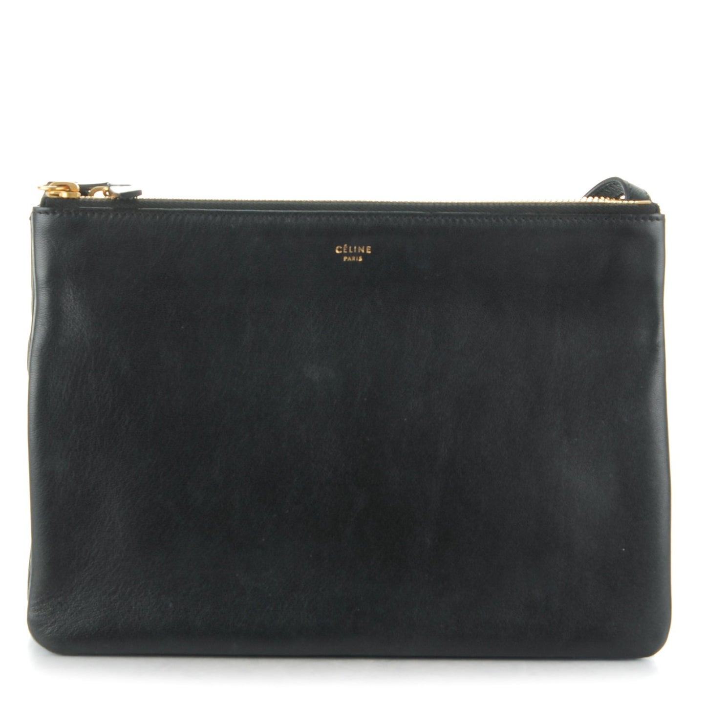 Lambskin Large Trio Crossbody Bag Black