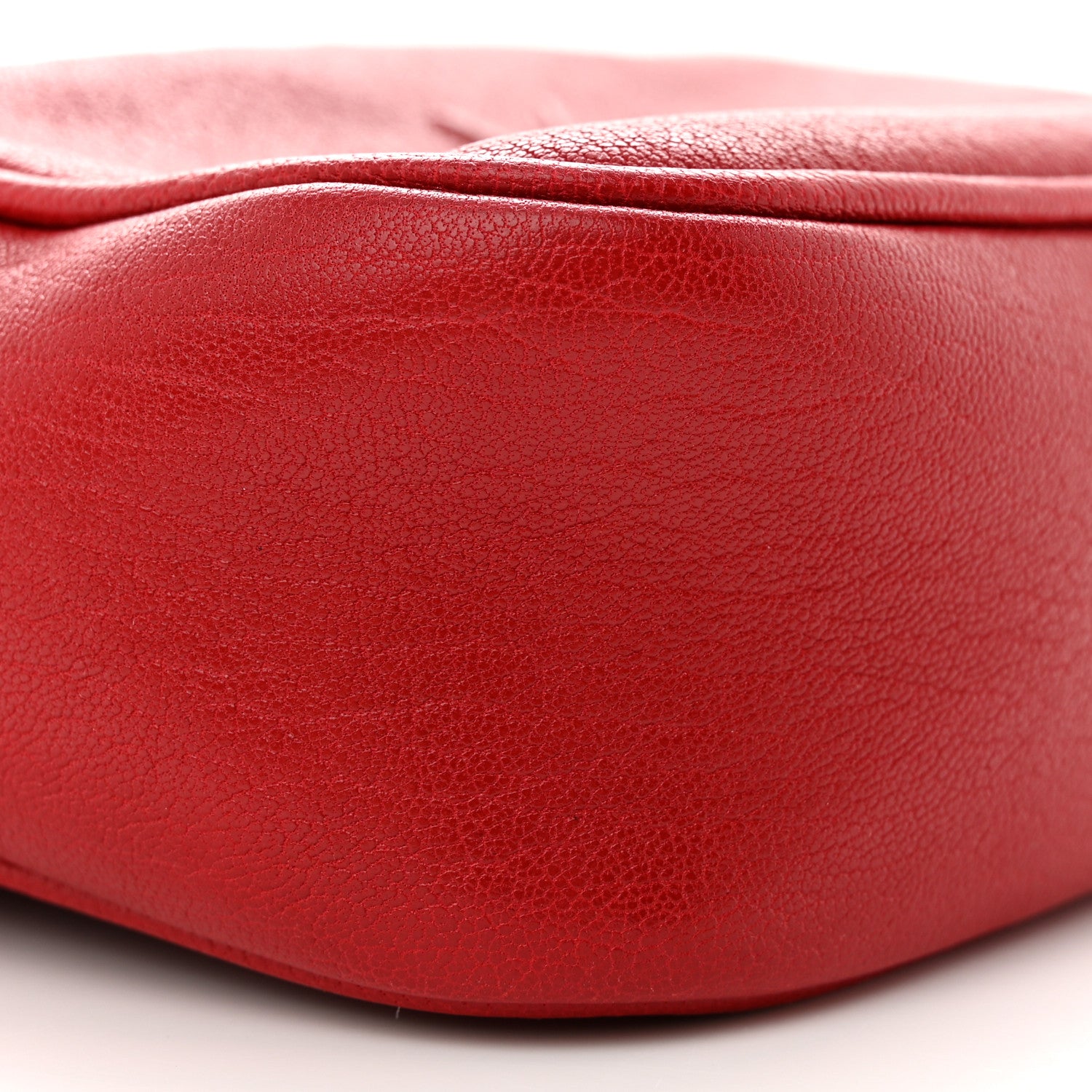 Saint Laurent Lambskin Monogram Lou Belt Bag Red 9 of 12