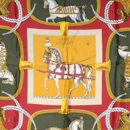 Hermes Silk Grand Apparat Scarf 90 1 of 4