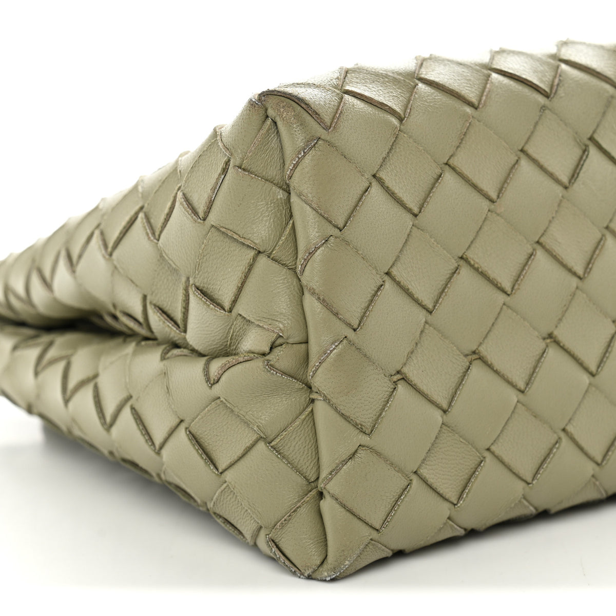 Nappa Intrecciato Small Andiamo Shoulder Bag Travertine