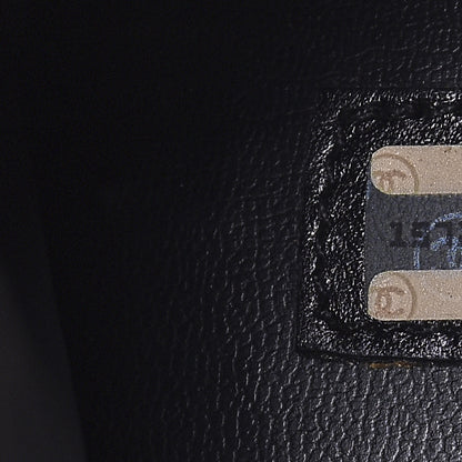 Chanel Calfskin Stitched CC Boston Black 7 of 21