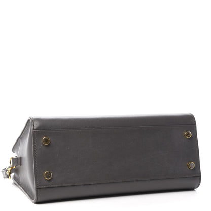 Saint Laurent Calfskin Small Monogram Cabas Grey 4 of 12
