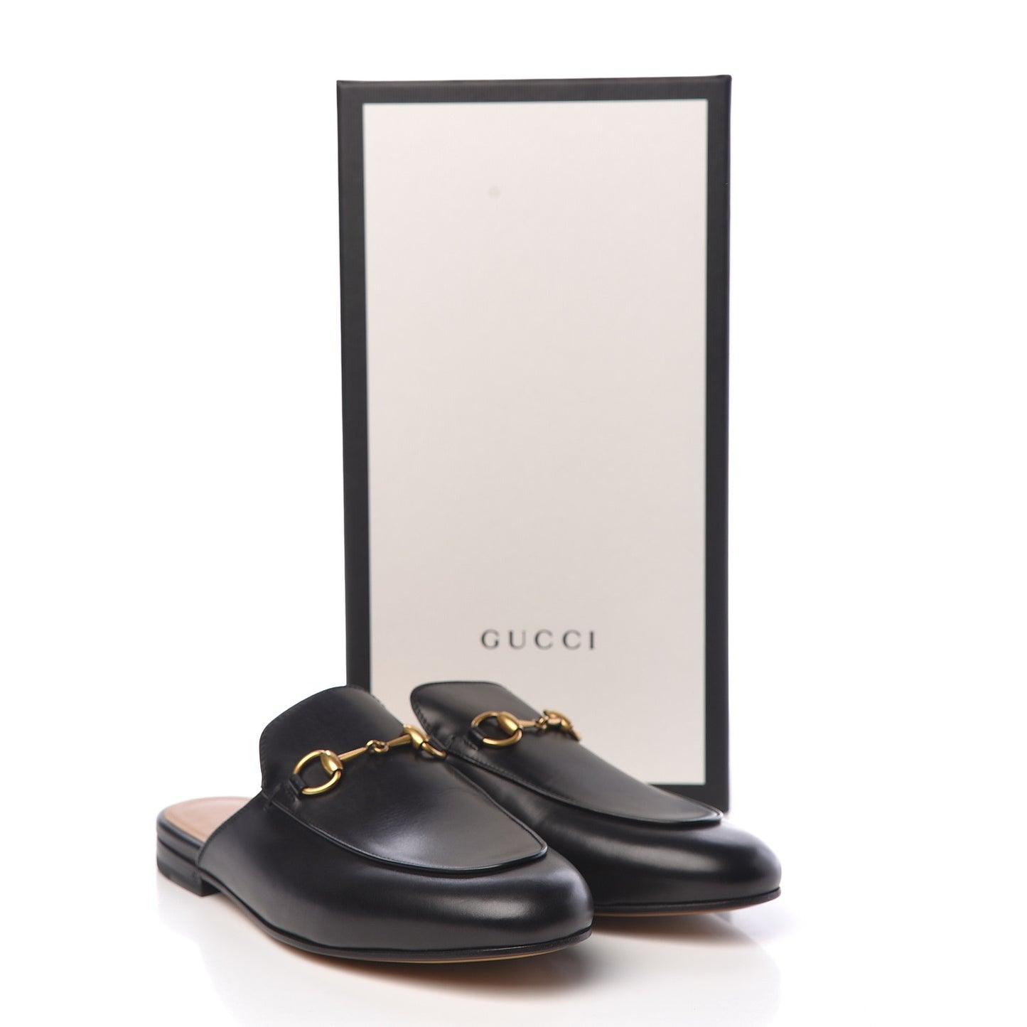 Calfskin Womens Princetown Slippers 37 Black
