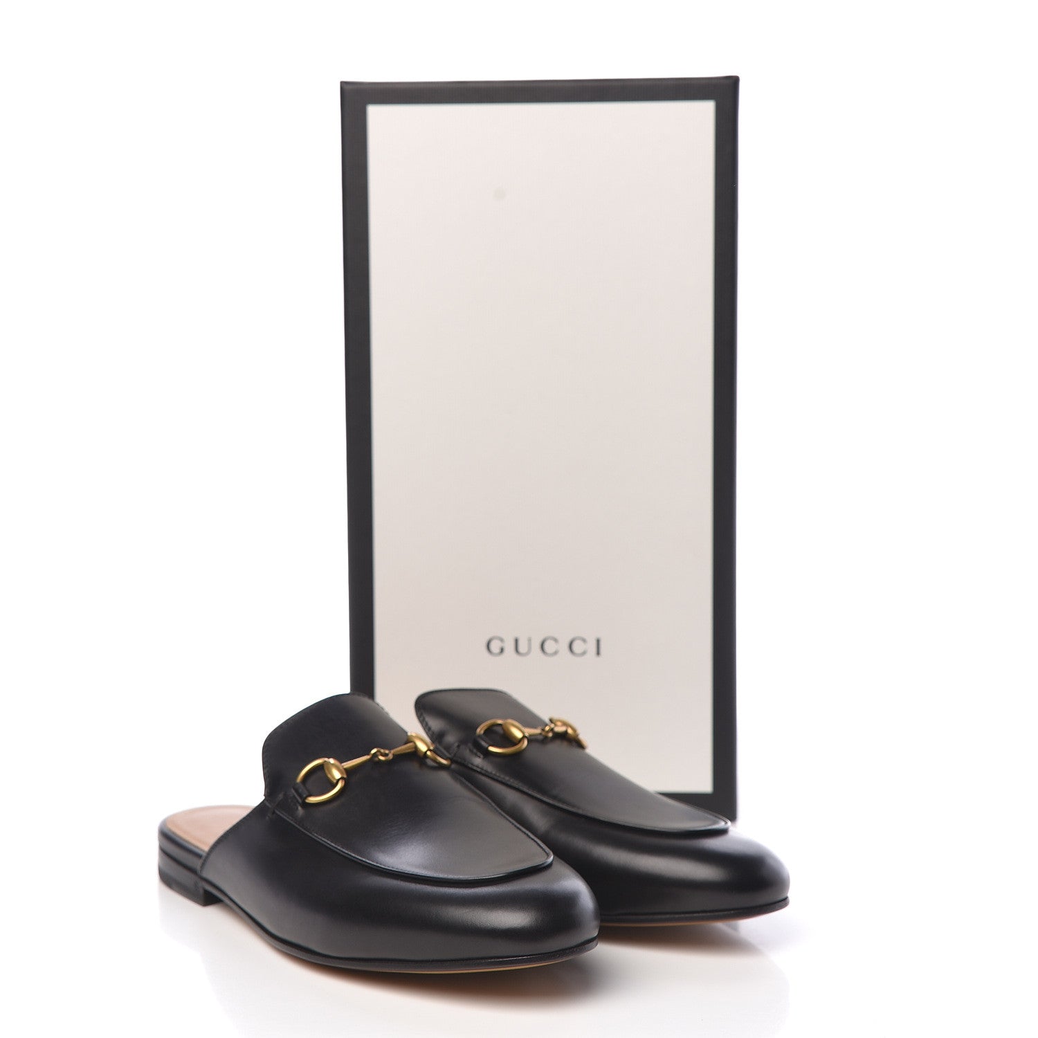 Gucci Calfskin Womens Princetown Slippers 37 Black 10 of 10