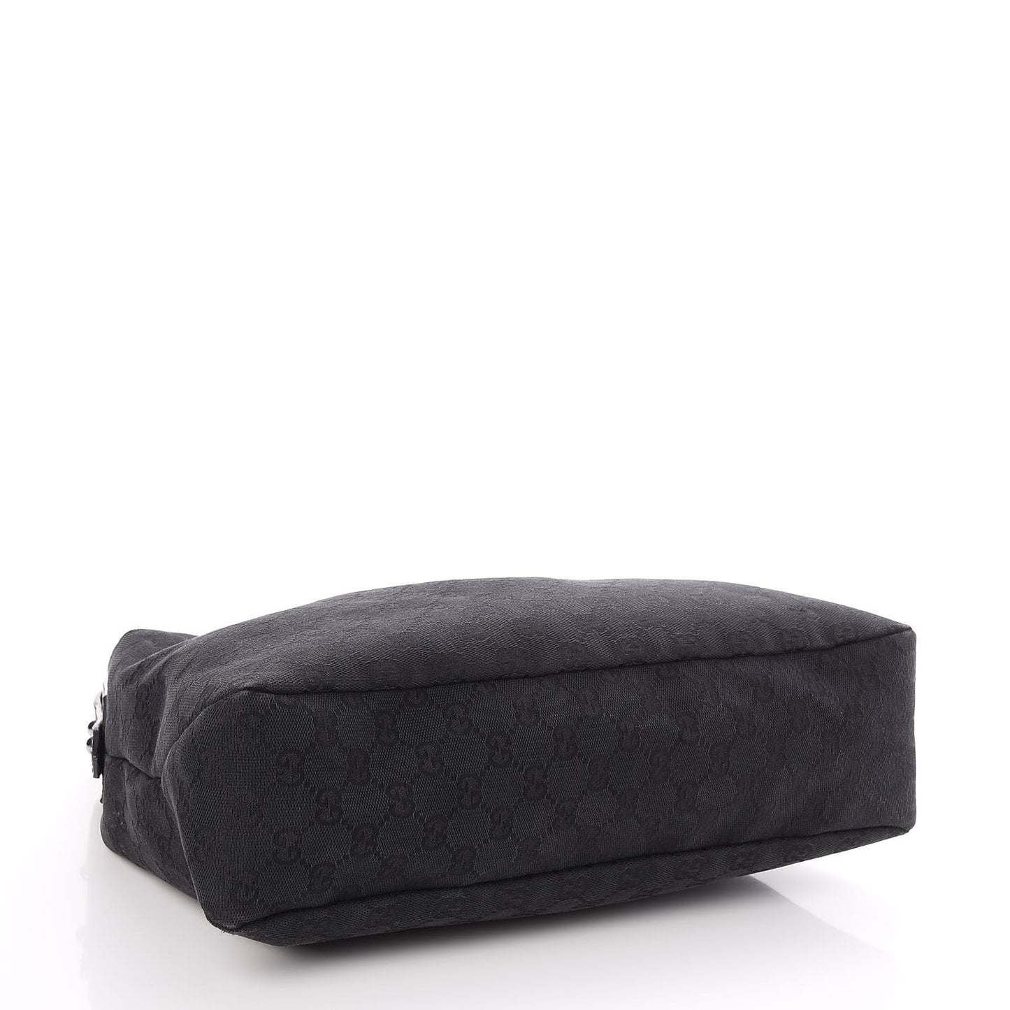 Monogram Medium Horsebit Chain Hobo Black