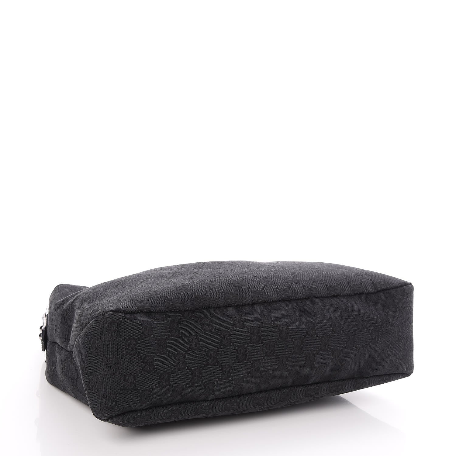 Gucci Monogram Medium Horsebit Chain Hobo Black 4 of 7