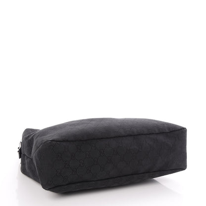 Gucci Monogram Medium Horsebit Chain Hobo Black 4 of 7