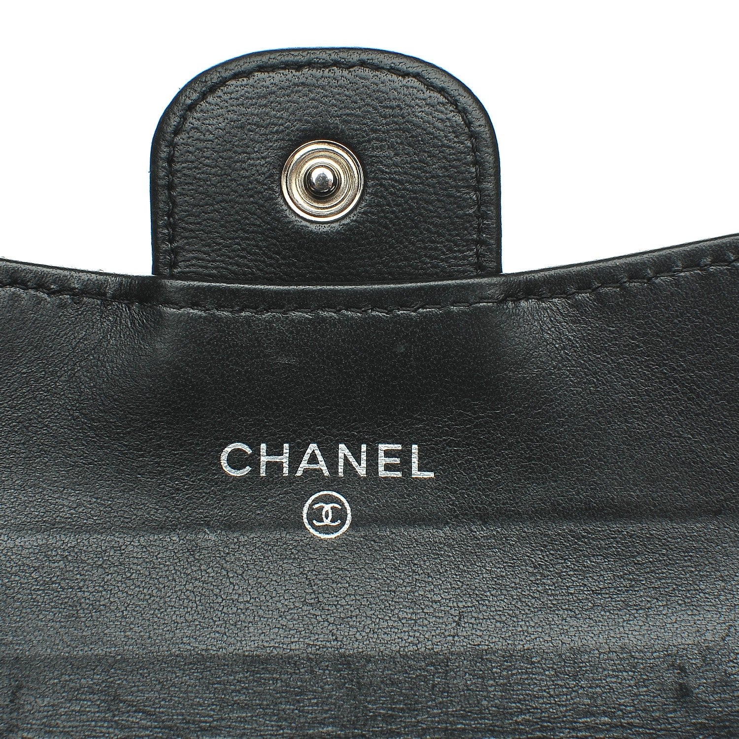 Chanel Lambskin Quilted Flap Card Holder Black 6 of 9