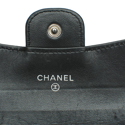 Chanel Lambskin Quilted Flap Card Holder Black 6 of 9