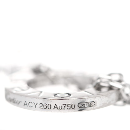 Cartier 18K White Gold Diamond LOVE Bracelet 5 of 8