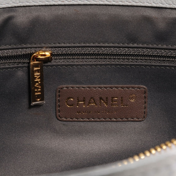 Chanel Caviar Quilted XL Grand Shopping Tote GST White 6 of 8