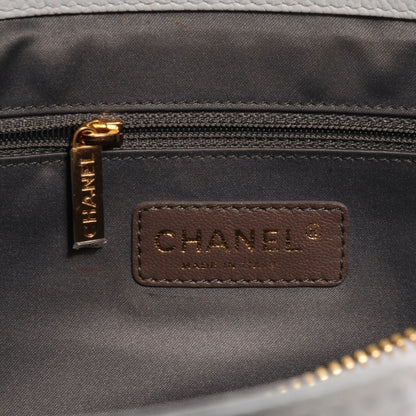Chanel Caviar Quilted XL Grand Shopping Tote GST White 6 of 8