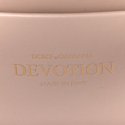 Dolce & Gabbana Smooth Calfskin Small Devotion Envelope Top Handle Bag Pink 6 of 11