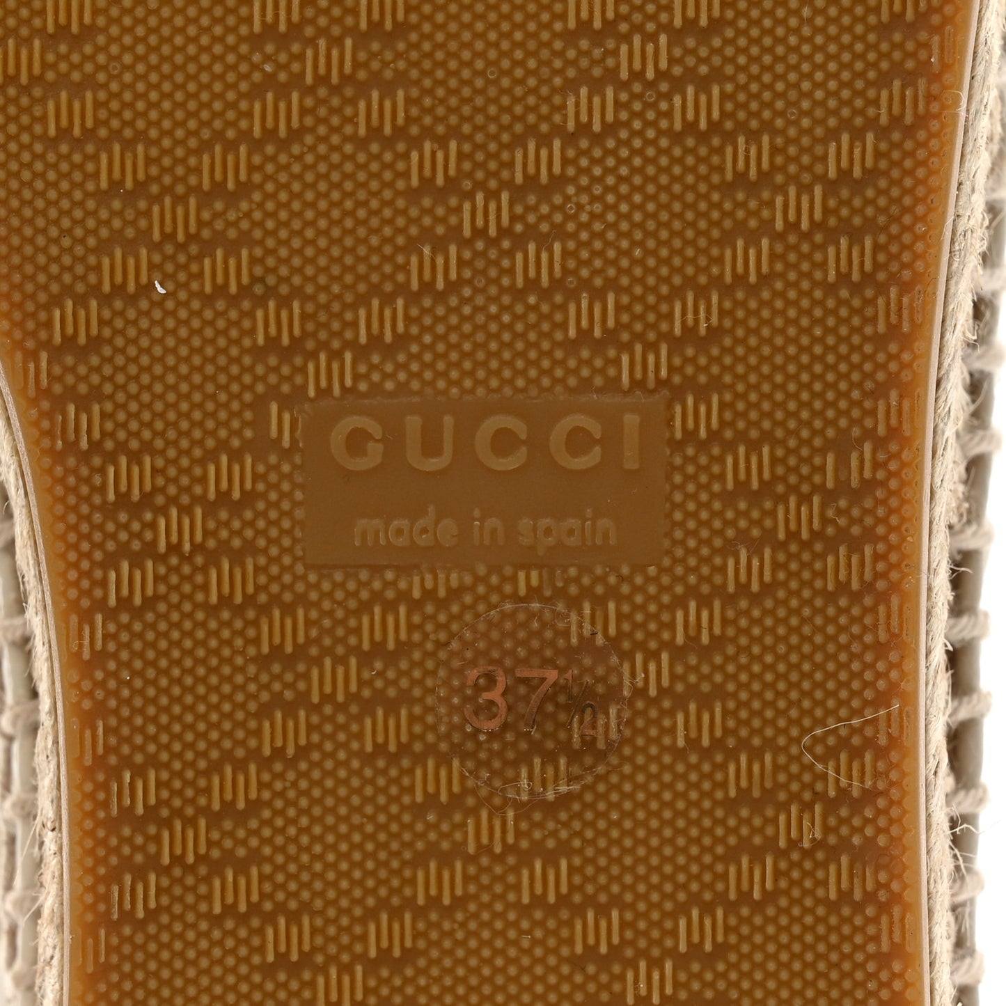 Guccissima Signature Espadrilles 37.5 Mystic White