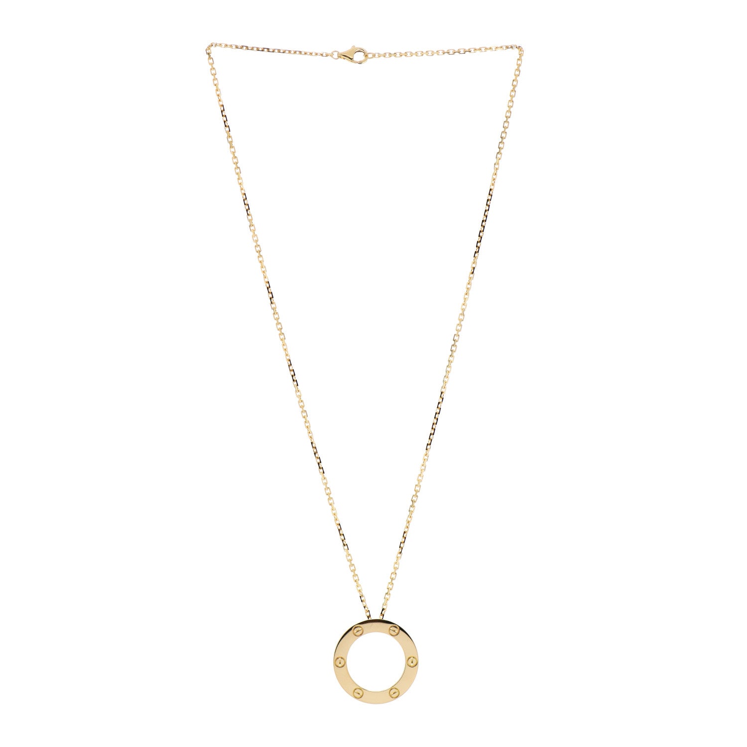 Cartier 18K Yellow Gold LOVE Pendant Necklace 3 of 6