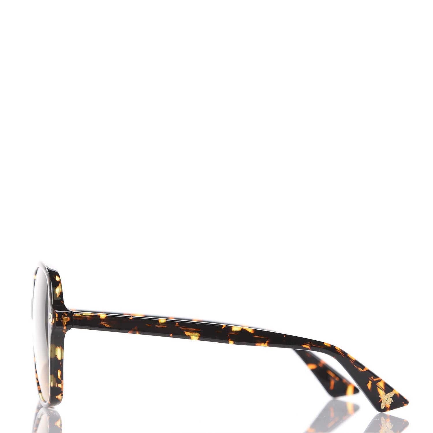 Gucci Acetate Rounded Square GG0092S Sunglasses Havana 2 of 6
