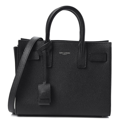 Saint Laurent Grained Calfskin Nano Sac De Jour Black 1 of 9