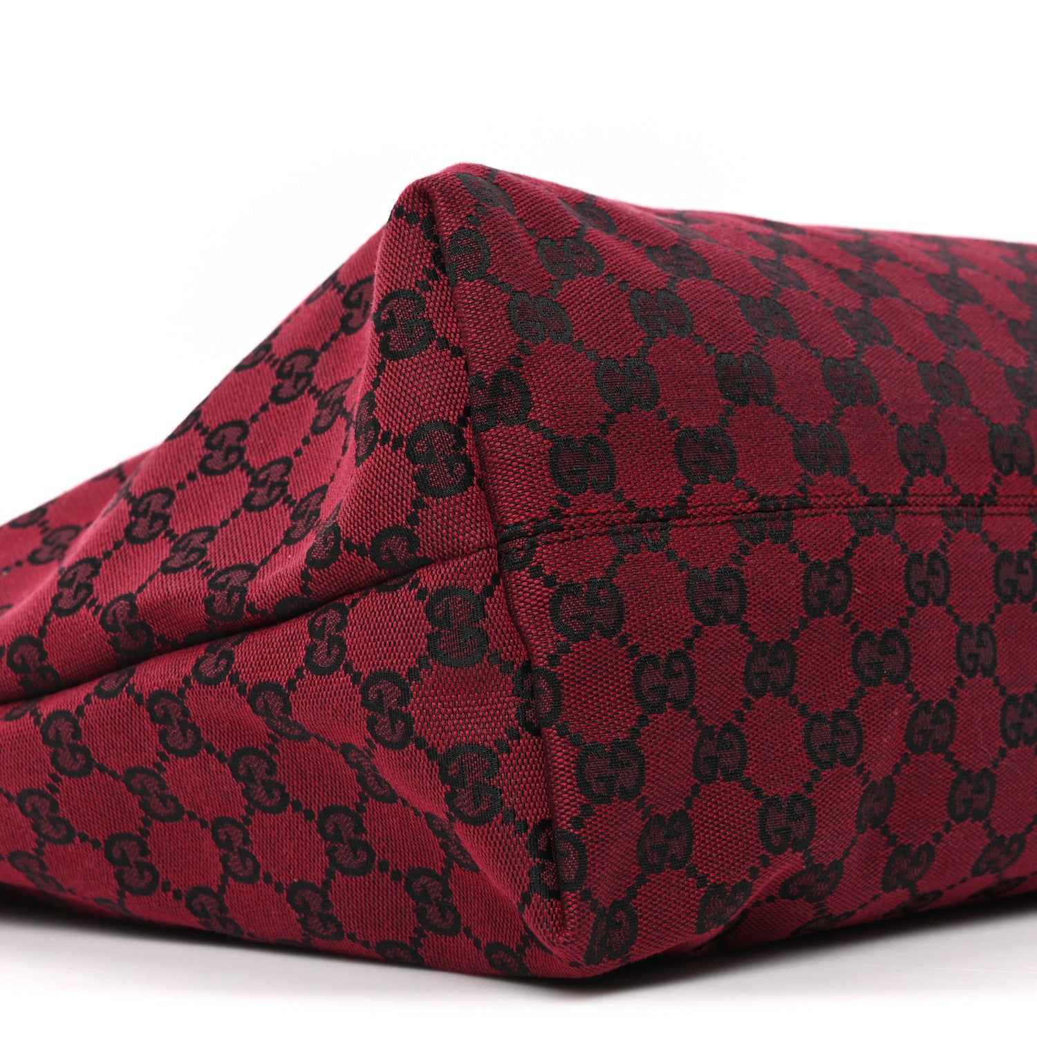 Gucci Monogram Travel Bag Red Black 9 of 10
