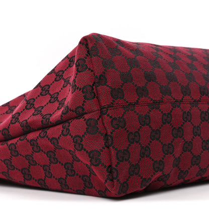 Gucci Monogram Travel Bag Red Black 9 of 10