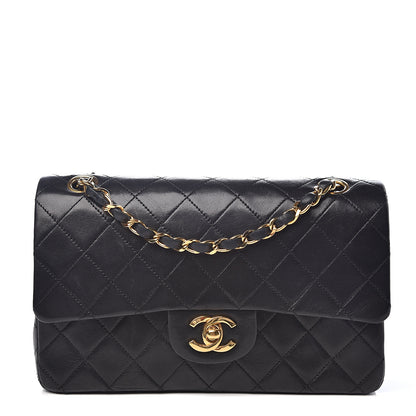 Chanel Lambskin Quilted Small Double Flap Black 1 of 15