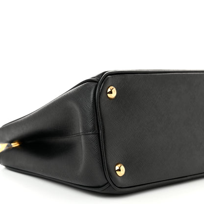Prada Saffiano Small Galleria Double Zip Tote Black 9 of 10
