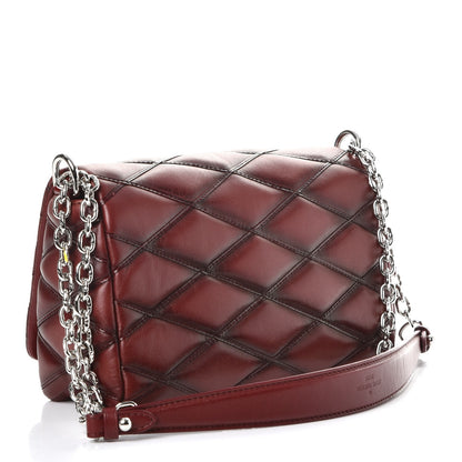 Louis Vuitton Lambskin Malletage GO-14 PM Bordeaux 3 of 8