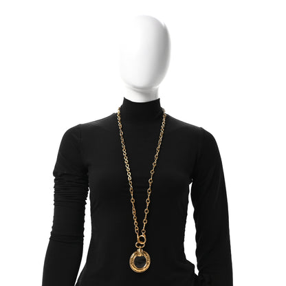 Chanel Loupe Magnifying Glass Necklace Gold 2 of 5