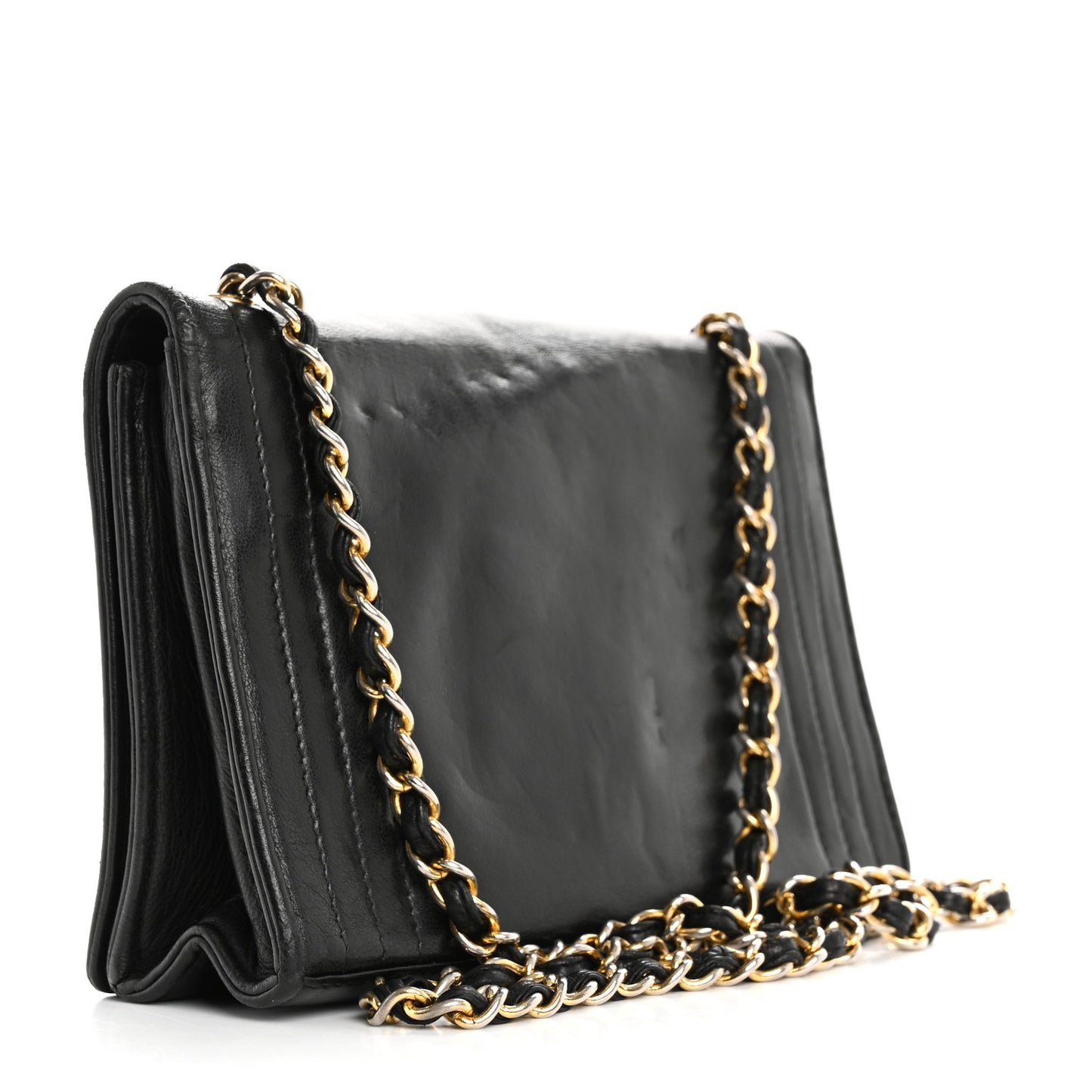 Lambskin CC Single Flap Black