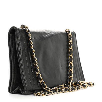 Chanel Lambskin CC Single Flap Black 3 of 15