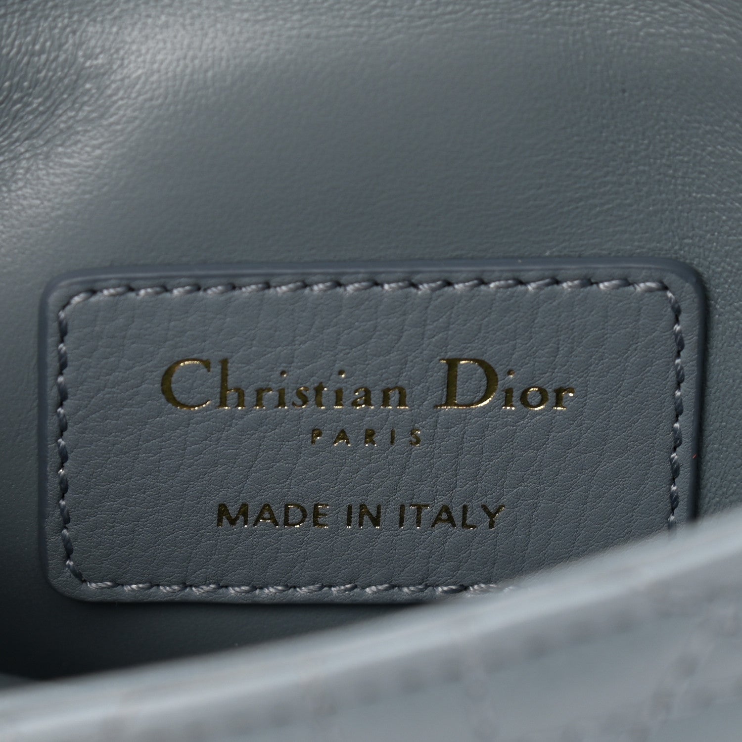 Christian Dior Supple Calfskin Cannage Micro Caro Bag Cloud Blue 6 of 9