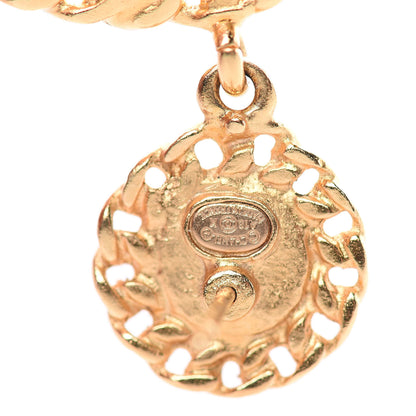 Chanel Pearl Gripoix CC Chain Drop Earrings Gold 3 of 8