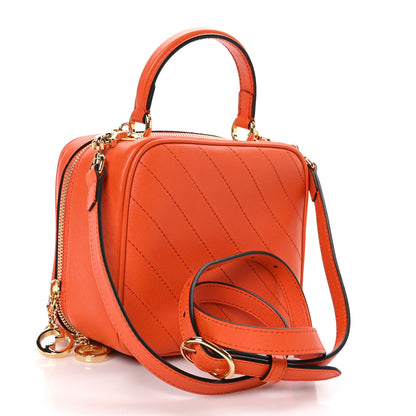 Gucci Sakai Be Green Calfskin Diagonal Stitched Small Blondie Shoulder Bag Orange 3 of 10
