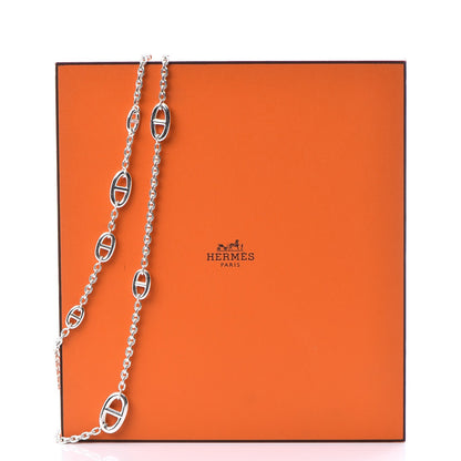 Hermes Sterling Silver Farandole Necklace 160 8 of 8