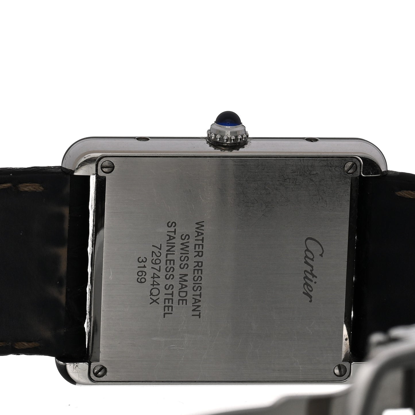 Stainless Steel Alligator 27mm Tank Solo Quartz Watch