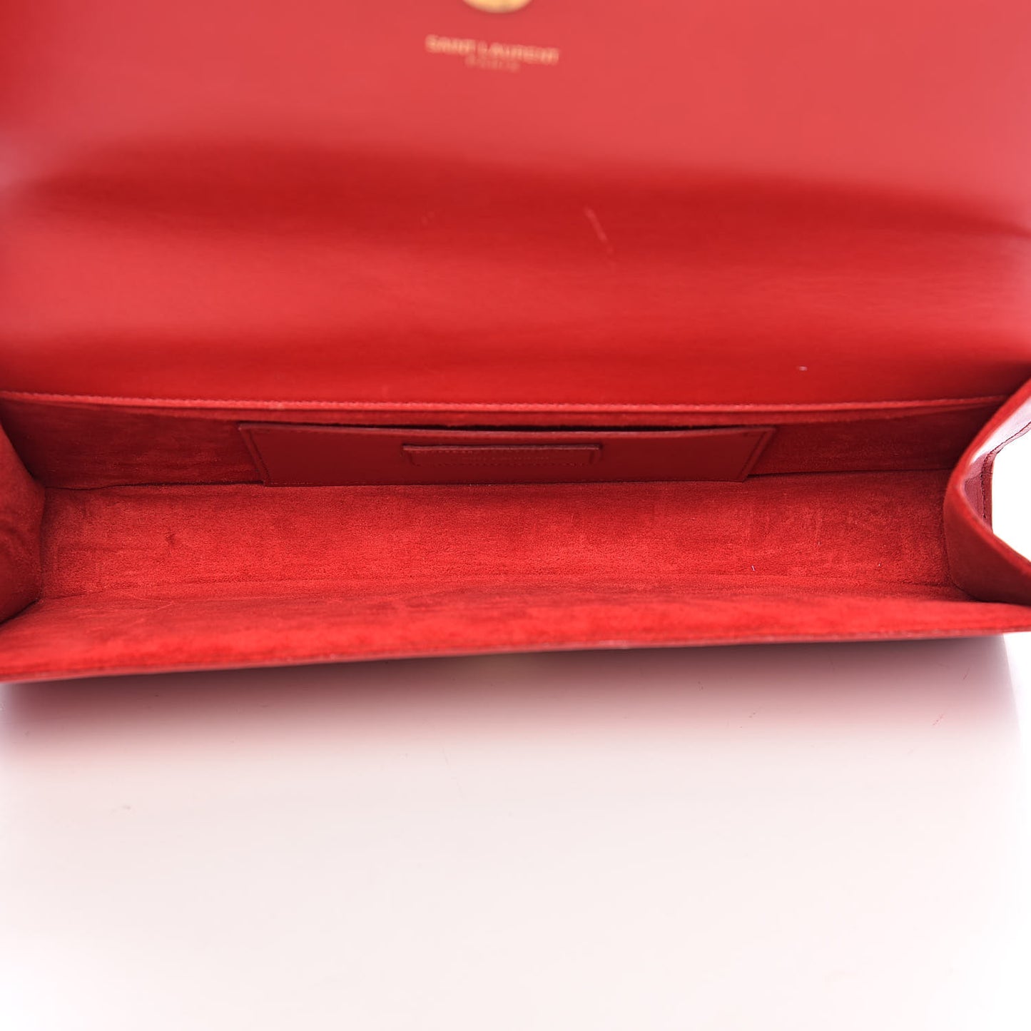 Calfskin Classic Monogram Tassel Clutch Red
