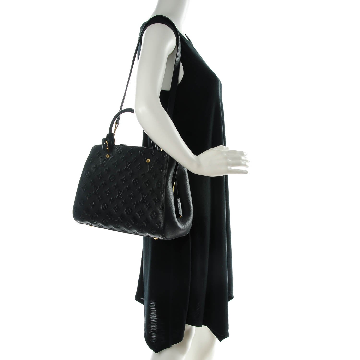 Louis Vuitton Empreinte Montaigne MM Black 2 of 7