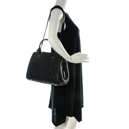 Louis Vuitton Empreinte Montaigne MM Black 2 of 7