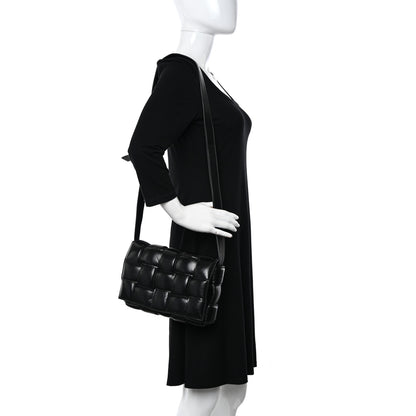 Bottega Veneta Nappa Maxi Intreccio Padded Cassette Crossbody Bag Black 2 of 11